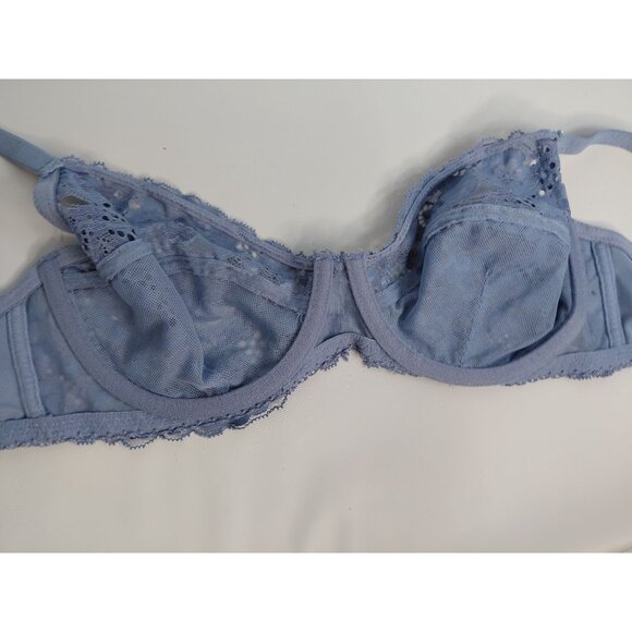 Adore Me Lace Underwire Bra 36C In Blue - Picture 5 of 5